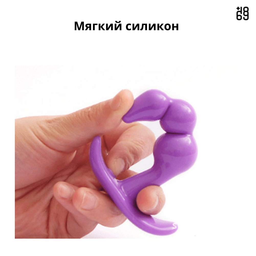 анальная пробка втулка силиконовая простая без вибрации для начинающих
